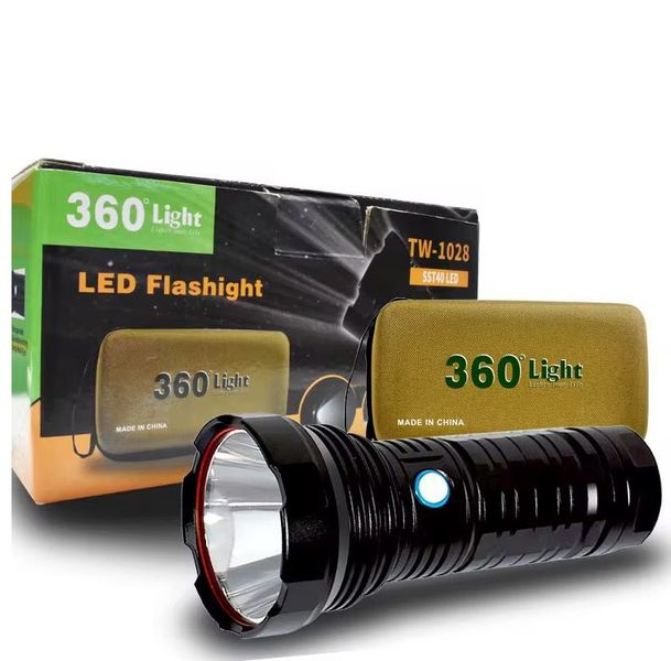 Super Bright LED Flashlight-Rechargeable-Water Resistant-High Lumens -(GC)
