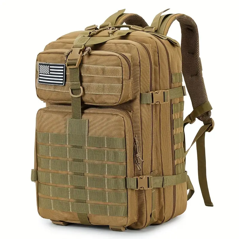 Outdoor Tactical Backpack 35L - Military MOLLE Survival Rucksack for Hiking