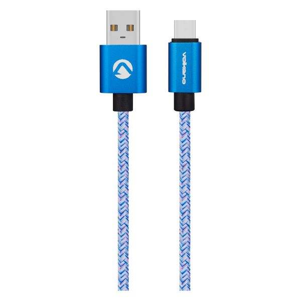 Volkano Fashion Series 1.8M Micro USB Cable - Sky Blue