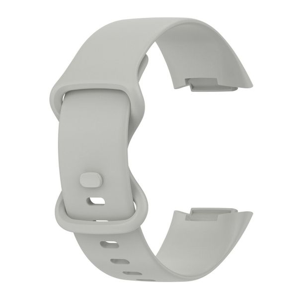 Silicone Strap for Fitbit Charge 5 One Size Fits All-Grey