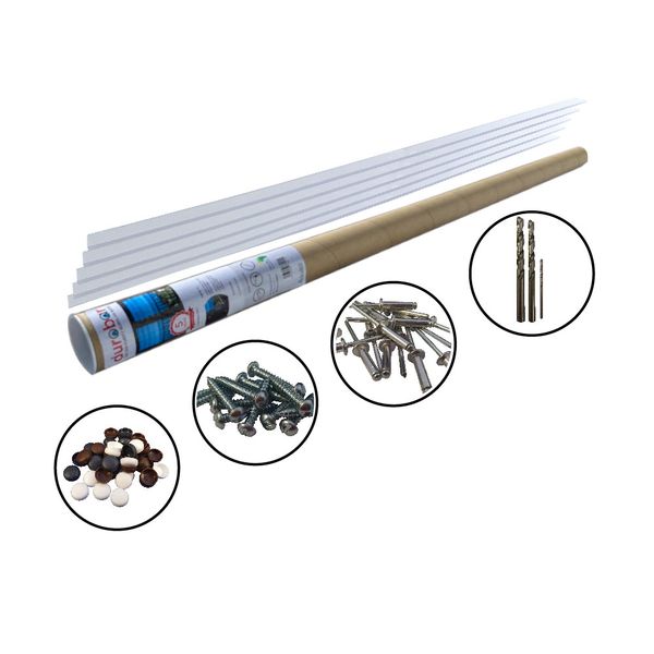 Durobar Clear Polycarbonate Burglar Bars &amp; Fasteners 1025mm