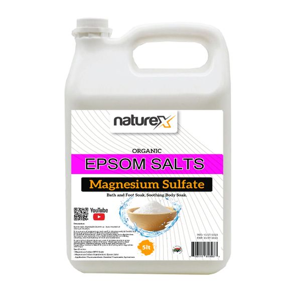 Naturex Epsom Salts (Magnesium Sulfate) - 5L