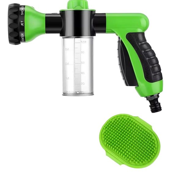 Dogs-Up Pet Dog Bath And Massage Sprayer and Scrubber Brush and Foam Bottle