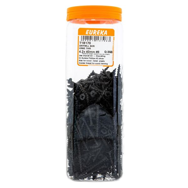 EUREKA Drywall Screw Coarse Thread 4.2 x 40mm #8 Q:350 T1B170