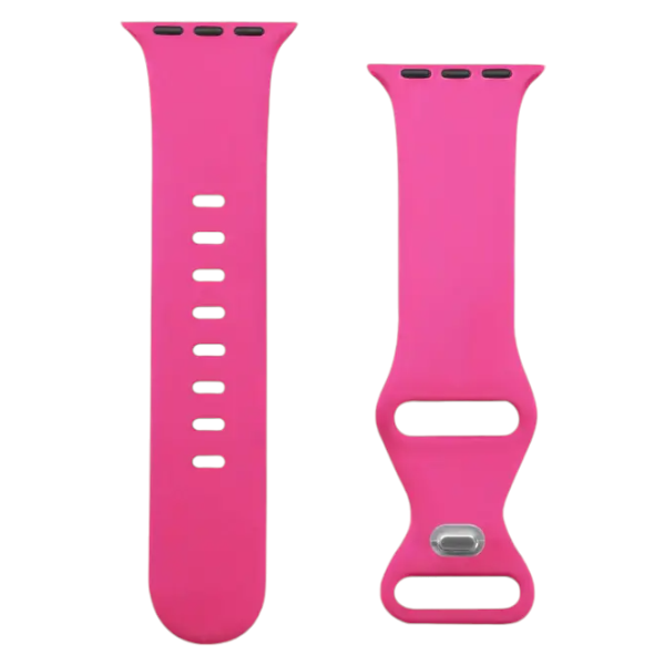 Vibrant Silicone Sport Watch Band For Apple Watch 38/40/41mm Series - Pink