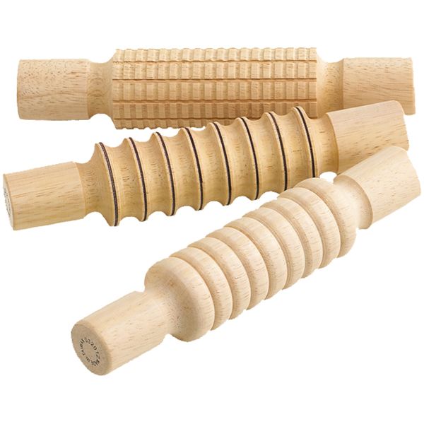 EDX Education Rolling Pins Set Profiled - 3 Pieces