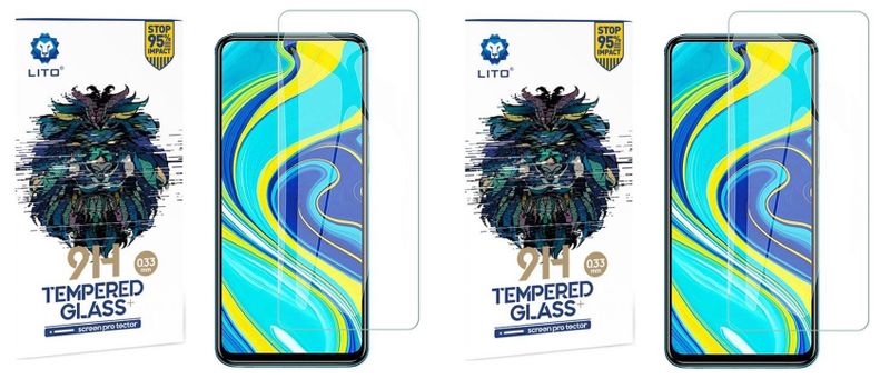 Tempered Glass for Xiaomi Redmi Note 9s / Note 9 Pro (6.67") - 2 Pack