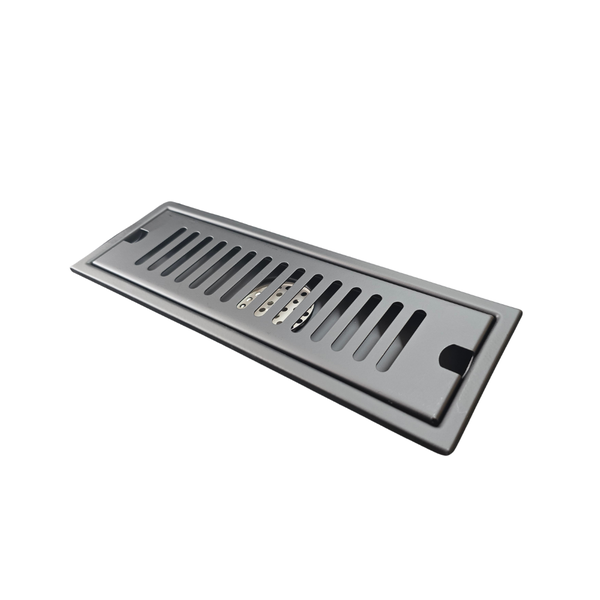 High-End 30cm Matte Black Stainless Steel Shower Channel Drain - AY406-106