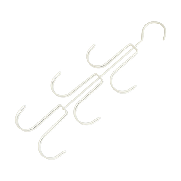 White Handbag Storage Hanger Metal Rotatable Hook