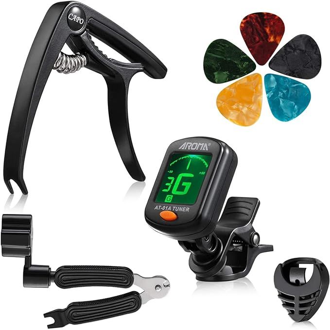 Acoustic Guitar Accessories Kit Guitar String Replacement Tool Including