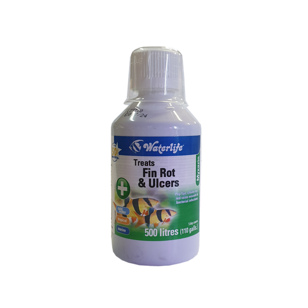Waterlife Myxazin Treats Fin Rot and Ulcers 250ml