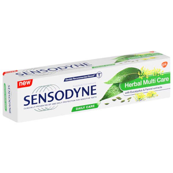 Sensodyne Fluoride Toothpaste Herbal Multi Care (2 x 75ml tubes)