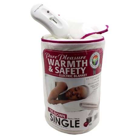 Single - Electric Blanket - Tie Down - Pure Pleasure | Shop Today. Get it  Tomorrow! | takealot.com