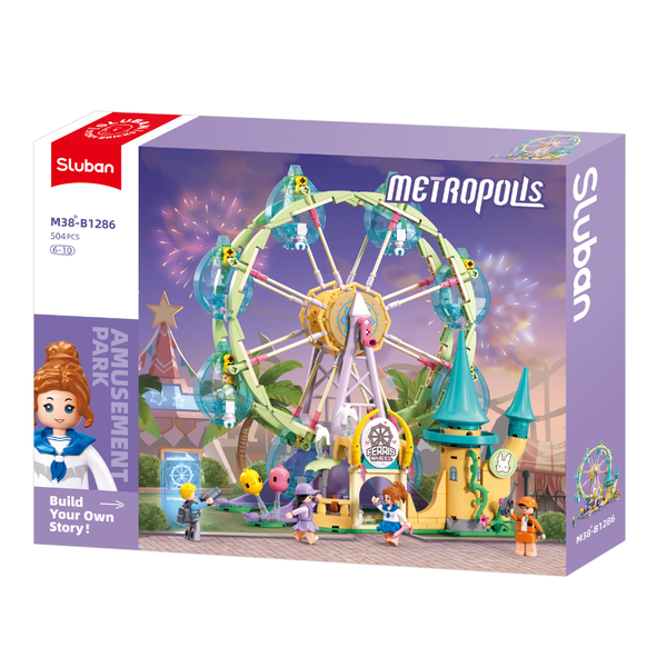 Sluban Building Set: Metropolis - Ferris Wheel - 504 Pieces