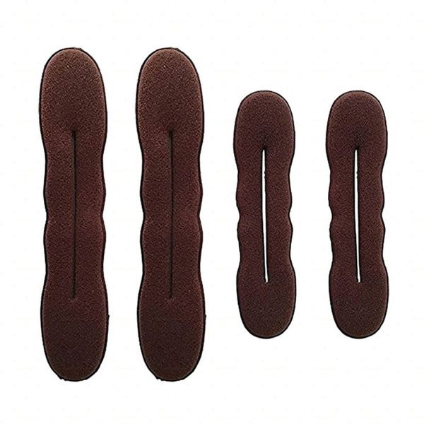 4 Pack Magic Hair Bun Maker, Bun Maker,Hair Twist Curler Donut Tools