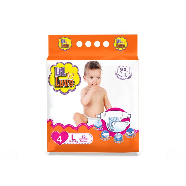 Lil Luvs Nappies Large 50's