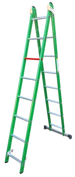Caslad - FGCSE420 Fibreglass Step-Extension Multipurpose Ladder 2.4m - 4.2m