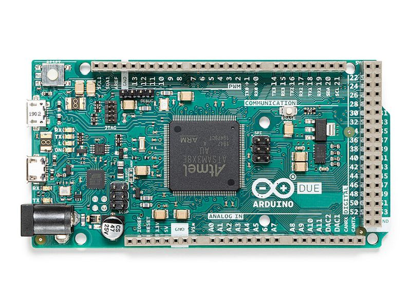 Arduino (A000056) SBC, Arduino Due, AT91SAM3X8E, ARM Cortex-M3, 32bit