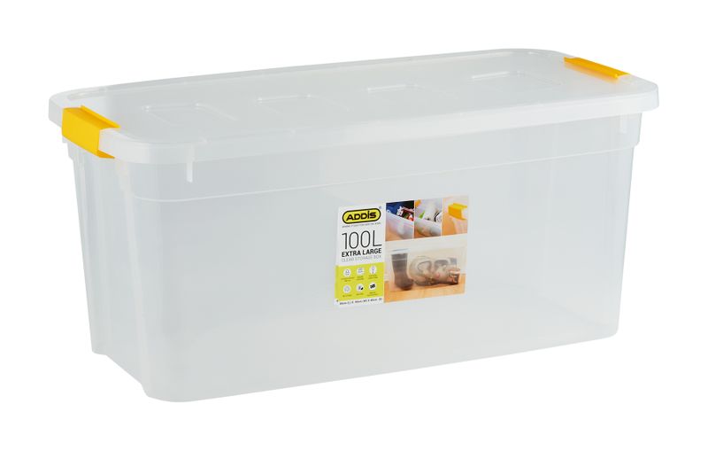 Addis - 100L Clear Storage Box XL