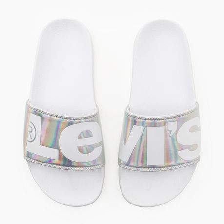 Levi s June L Sandals Silver UK 8 Daily Sale Shop