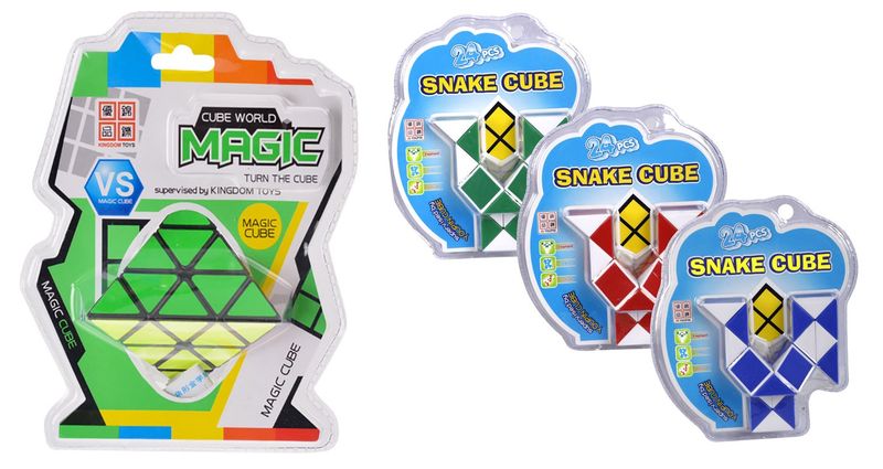3D Puzzle Set - Magic Triangle &amp; 3 Packs of Magic Snake