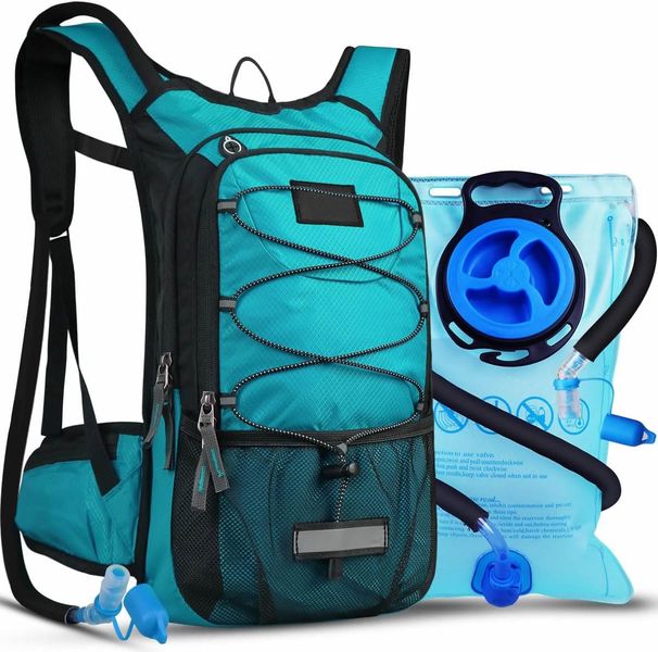 Hydration Pack Backpack with 3L BPA Free Leak-Proof Water Bladder