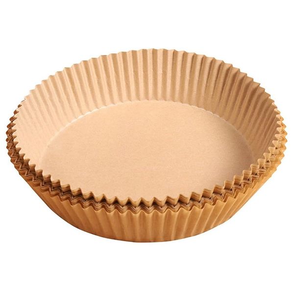50-Pieces Thickened Air Fryer Disposable Paper Liners - Brown