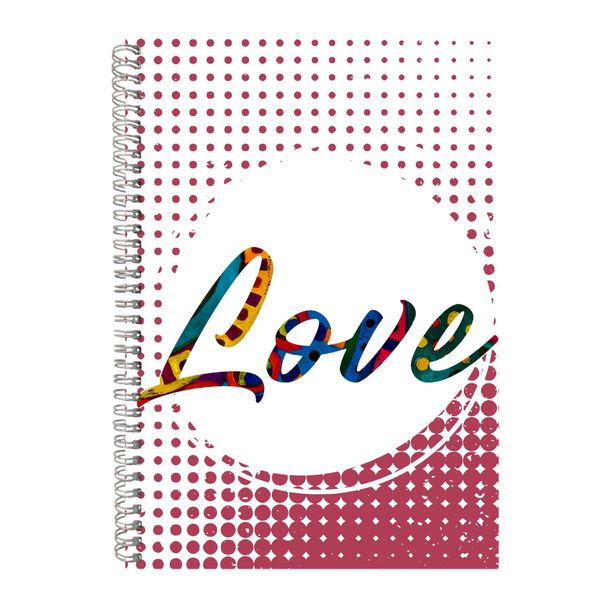 Love A4 Notebook Spiral Lined Motivational Sayings Graphic Notepad Gift 187