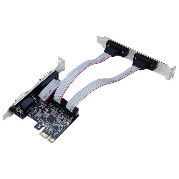 Pcie Serial Port Expansion Card Ax99100 Chip Rs232 Interface 4 Port