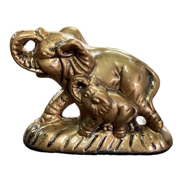 Decor Ornament 12x15cm Elephant With Calf