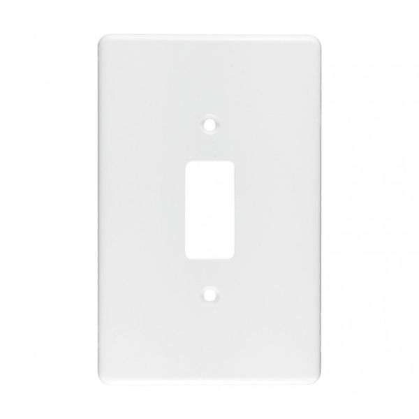 Crabtree - Cover Plate - Steel - 1 Lever - 1 Way - 4 x 2 - 12 Pack