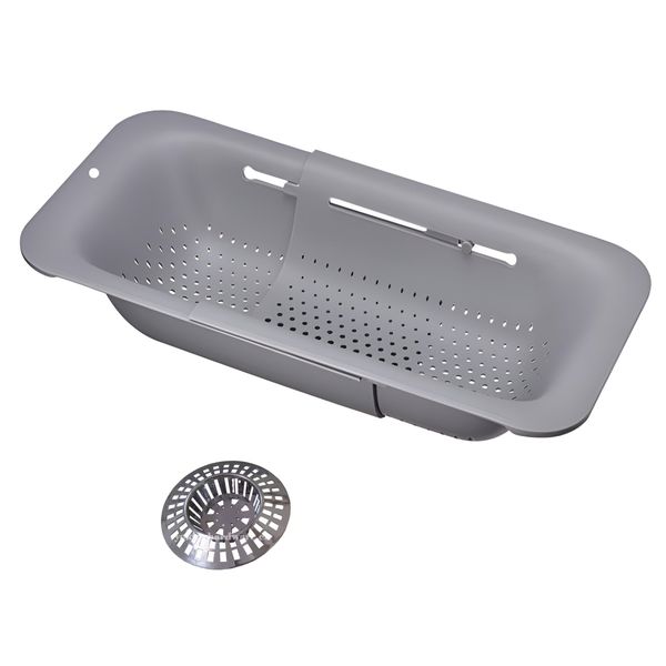 Over the Sink Kitchen Colander Strainer Basket Extendable &amp; Sink Stainer