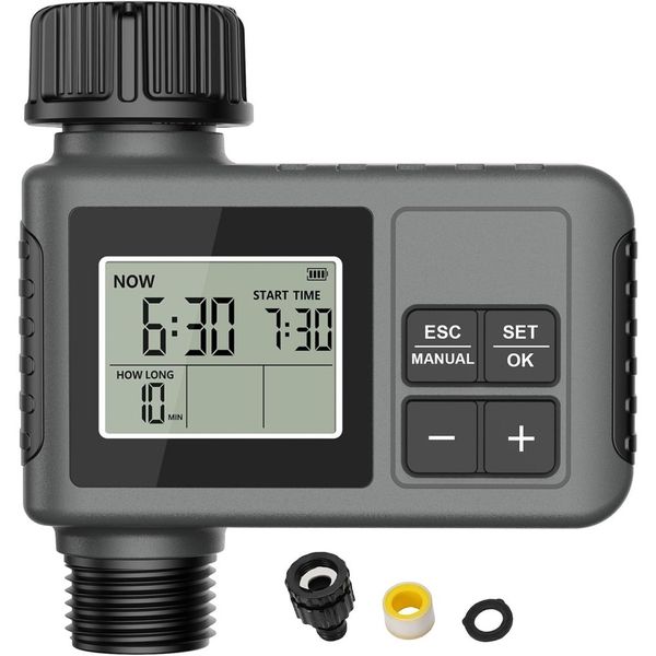 Smart Programmable Sprinkler Timer for Garden Hose