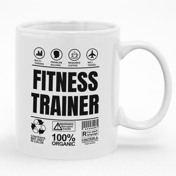 Fitness Trainer Birthday Christmas Gift Custom Printed Funny Novelty Mug