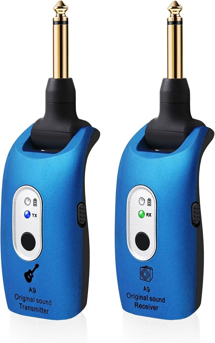 Wireless Guitar System 2.4GHz Wireless Transmitter Receiver for Guitar Bass