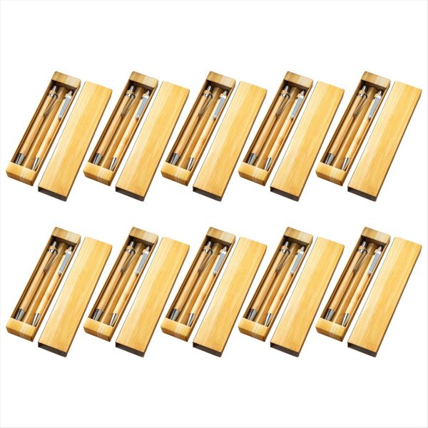 10Set Bamboo Multifunctional Touch Pen &amp; Ballpoint Pen