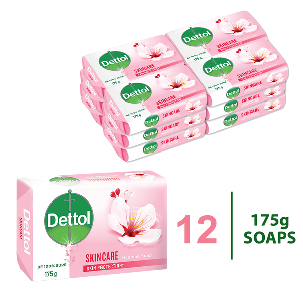 Dettol 12x175g, Hygiene, Hand &amp; Body Bar Soap, Skincare