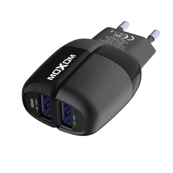 Moxom MX-HC48 Wall Charger with USB-C Cable - 2.4A Fast Charging