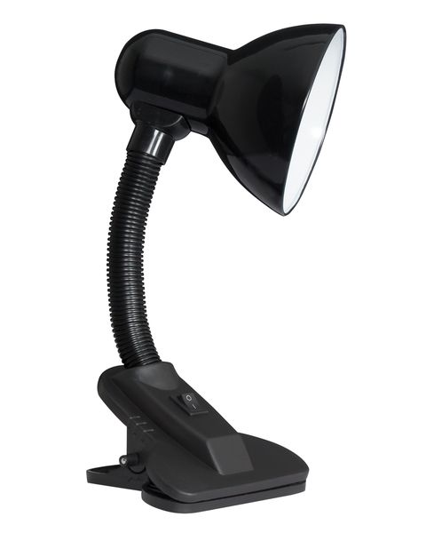 Bright Star Lighting CL005 Black Clamp-On Desk Lamp for Focused Lighting