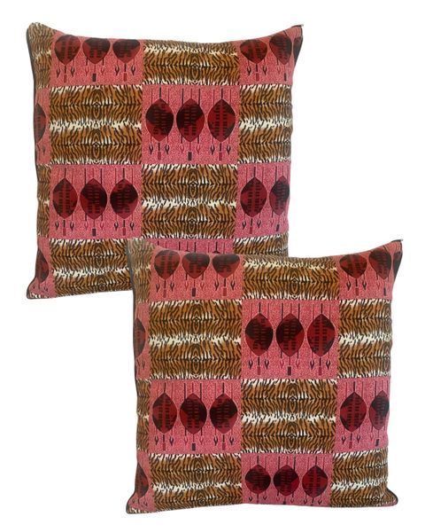 Scattter Cushion Cover - African Print - Ethnic Shield