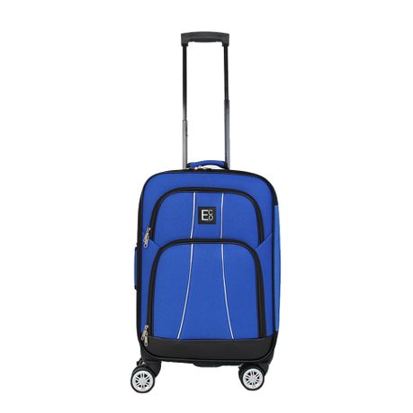 Seville Soft Luggage Spinner 55cm Blue Daily Sale Shop