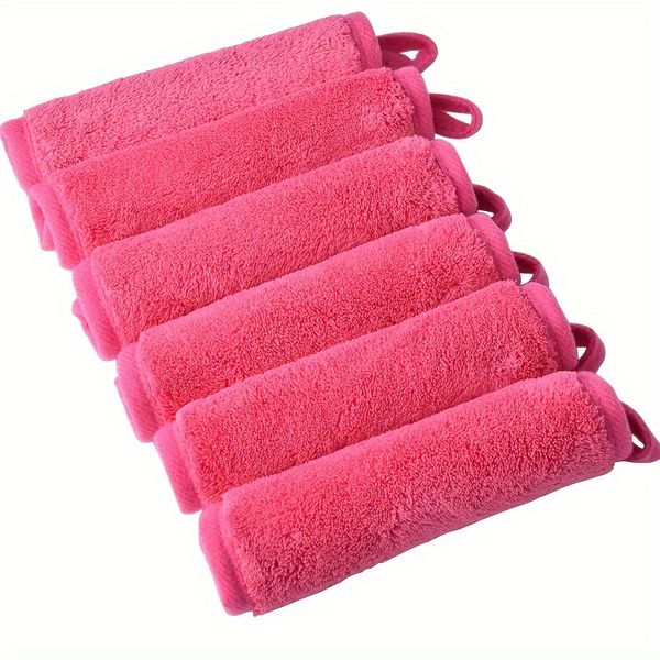 Soft Facial Cleansing Cloths Makeup Removal Face Towels With Hanging Loop