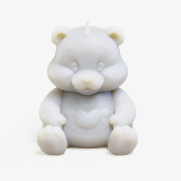 Valentine's Day Teddy Bear Candle