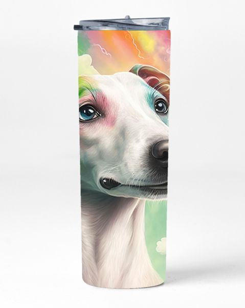Whippet Art 20oz Insulated Skinny Tumbler Sublimation With Straw 047