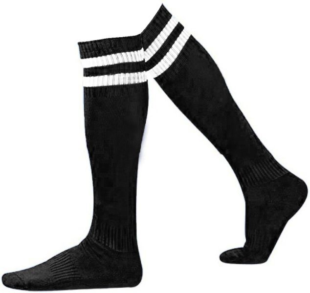 Soccer Socks Set Black - 15-Pairs