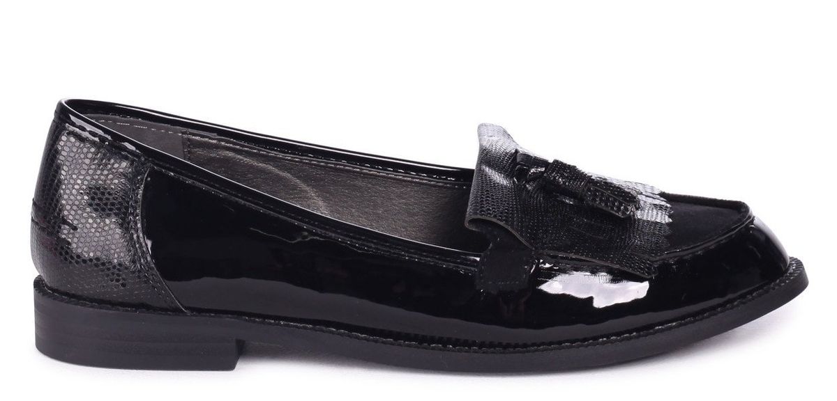 Linzi ROSEMARY Flats Black Lizard Shop Today. Get it Tomorrow