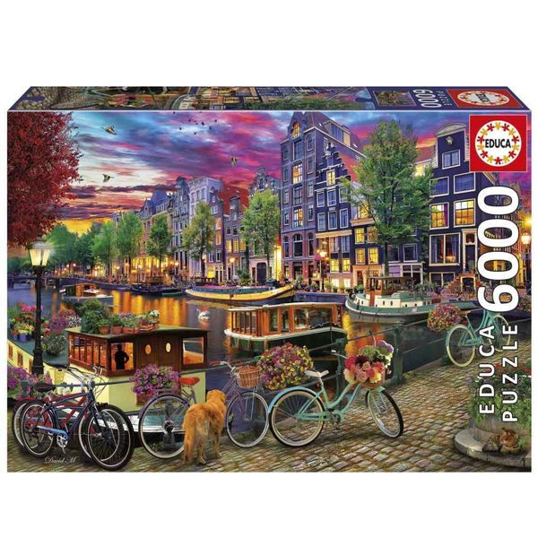 Educa Biking in Amsterdam Puzzle (1x6000 Piece)