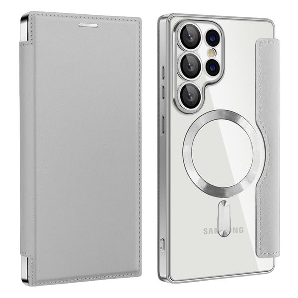 Flip Leather Phone Case Compatible with Samsung S25 S24 Ultra