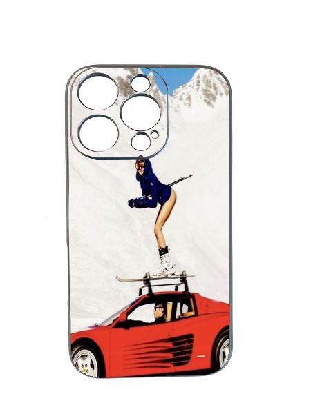 Girl Skiing on Sports Car Phone Case Compatible With Huawei Honor