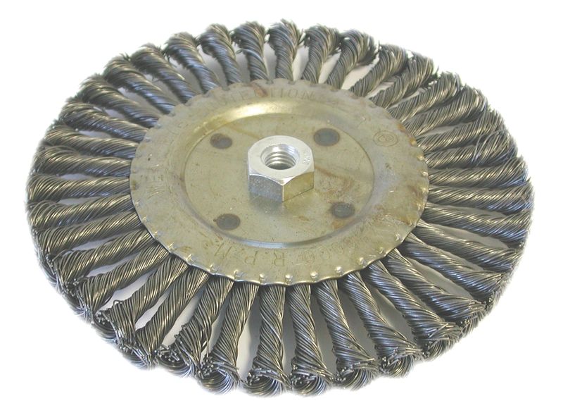 200mm Knotted Wire Brush with M14X2 Bolt